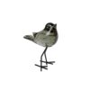 Sculptuur vogel finch glas 11x8x14 cm