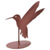 Sculptuur kolibri 3 assorti metaal 12,5x5x14 cm (assortiment – willekeurige uitvoering)