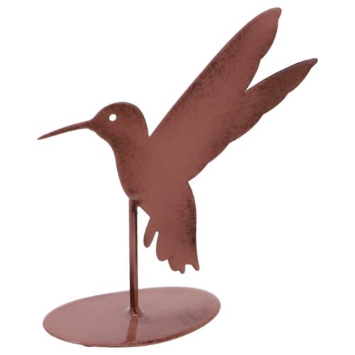 Sculptuur kolibri 3 assorti metaal 12,5x5x14 cm (assortiment – willekeurige uitvoering)