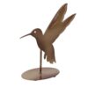 Sculptuur kolibri 3 assorti metaal 12,5x5x14 cm (assortiment – willekeurige uitvoering)