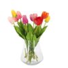 Kunst bloem tulp 53 cm 12 assorti (assortiment – willekeurige uitvoering)