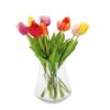 Kunst bloem tulp 53 cm 12 assorti (assortiment – willekeurige uitvoering)