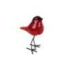 Sculptuur vogel op voet 11,5x8,5x15,5cm