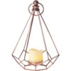 Lantaarn edge met LED kaars 23,5 cm