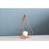 Lantaarn edge met LED kaars 23,5 cm
