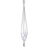 In the Mood Collection bloempothouder donkergroen  wit Macrame 110 cm