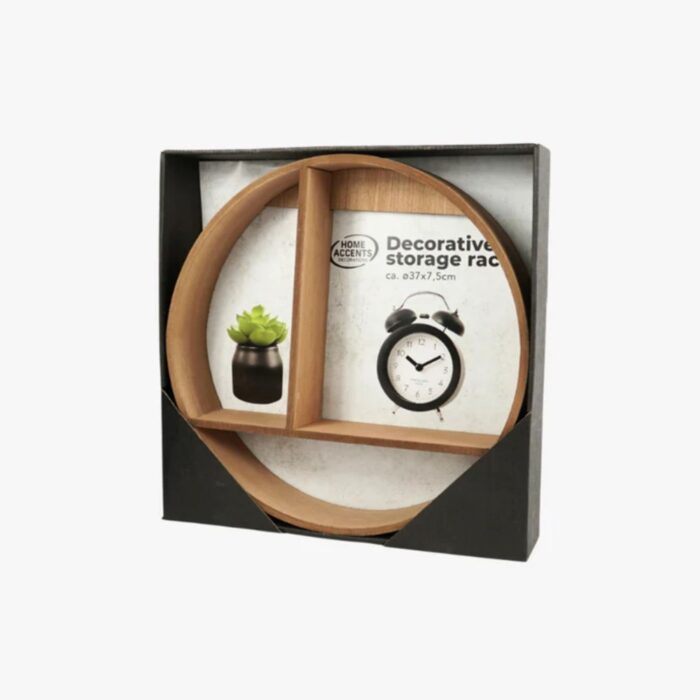 Wandrek rond 37 cm home accents 2 assorti