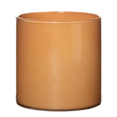 Vaas cilinder astra solid apricot oranje h15 d15