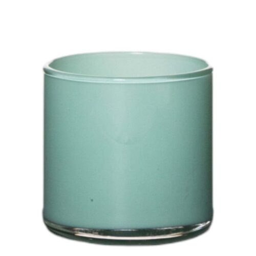 Vaas cilinder astra solid aqua groen h10 d10