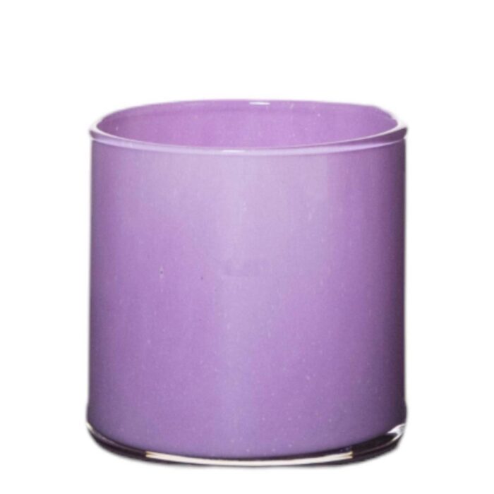 Vaas cilinder astra solid lavendel paars h10 d10