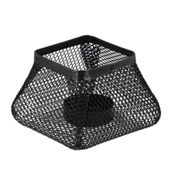 Theelichthouder Sjoerd staal 13x13x10 cm - Afbeelding 2