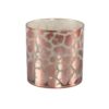 windlicht desiree giraffeprint roze 15 cm