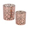 Ptmd windlicht desiree giraffeprint roze 8 cm