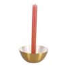 Kandelaar madras schaal wit 14 cm metaal
