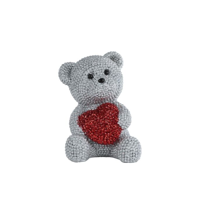 Sculptuur bear heart 7x6x9cm