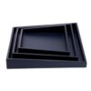 Senza dienbladen blauw 30 cm set van 3