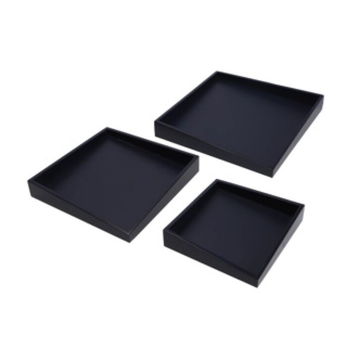 Senza dienbladen blauw 30 cm set van 3 - Afbeelding 4