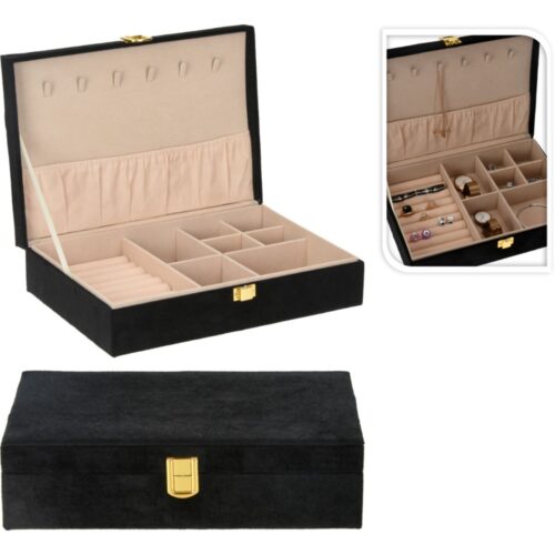 Juwelenbox 280x190x70mm zwart