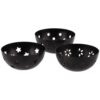 Theelicht / geurblokjeshouder Amber metaal 7,5 cm (assortiment – willekeurige uitvoering)