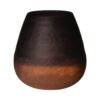 Crackle Carved Vaas bruin h15 d15