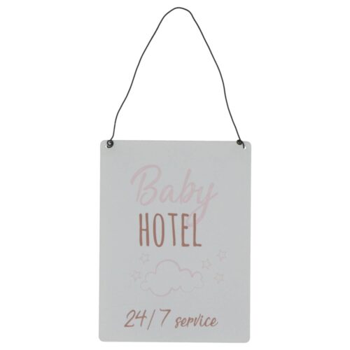 Wandversiering baby hotel 2 assorti 15x20 cm (assortiment – willekeurige uitvoering)