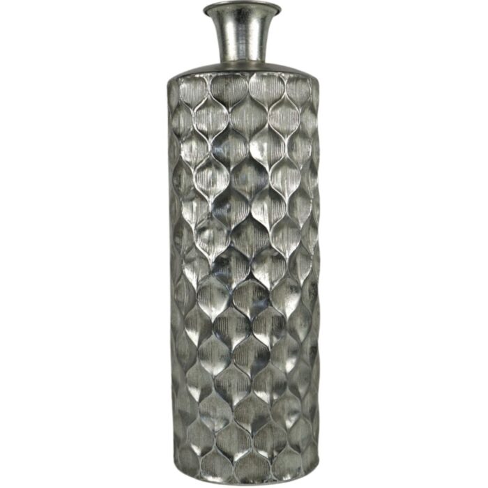 Vaas zilverkleurig 57 cm
