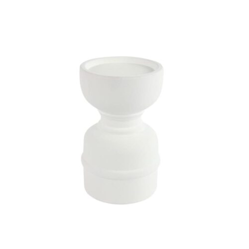 Kandelaar alfredo wit 15,5 cm