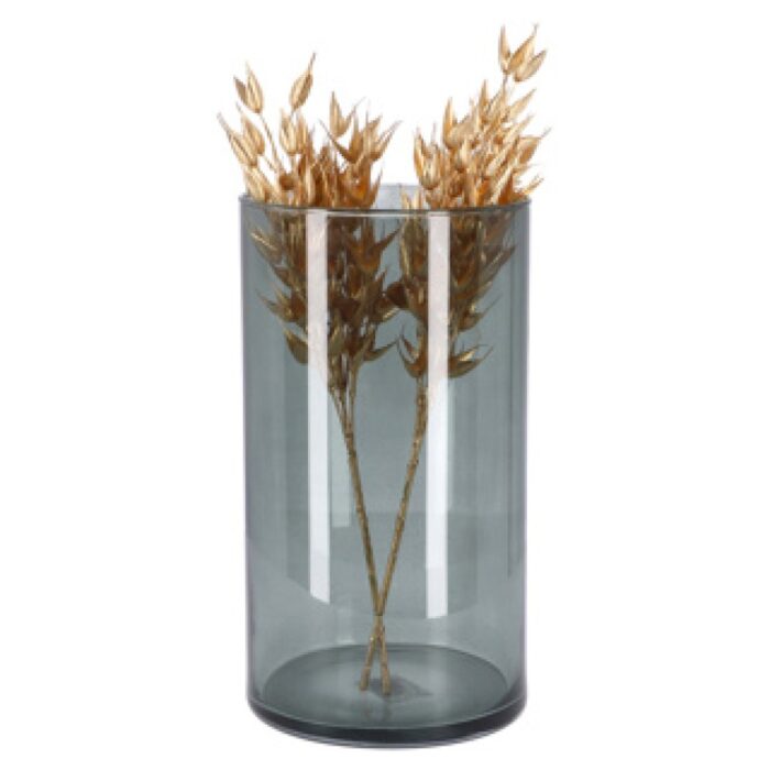 Vaas Levi cylinder dark grey transp. H30 D16 - Afbeelding 2