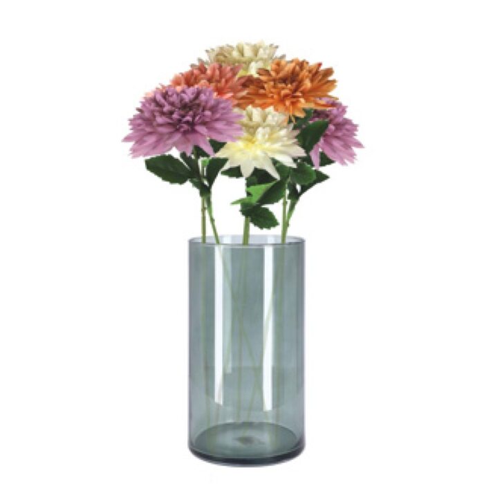 Vaas Levi cylinder dark grey transp. H30 D16 - Afbeelding 4