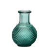 Vaas sunny fles mini blauw groen h11,5 d8,5 cm