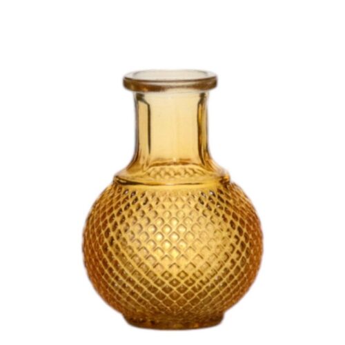 Vaas sunny fles mini geel h11,5 d8,5 cm