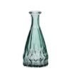 Vaas nelly fles mini blauw groen h14,5 d7 cm