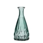 Vaas nelly fles mini blauw groen h14,5 d7 cm