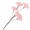 Kunst tak veer bloemen roze 85 cm