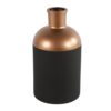 Countryfield fles vaas Madelon S zwart/koper 26 cm