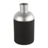 Countryfield fles vaas Madelon S zwart/zilver 26cm