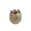 Vaas Tulip mat goud aardew 15x15x16,4cm