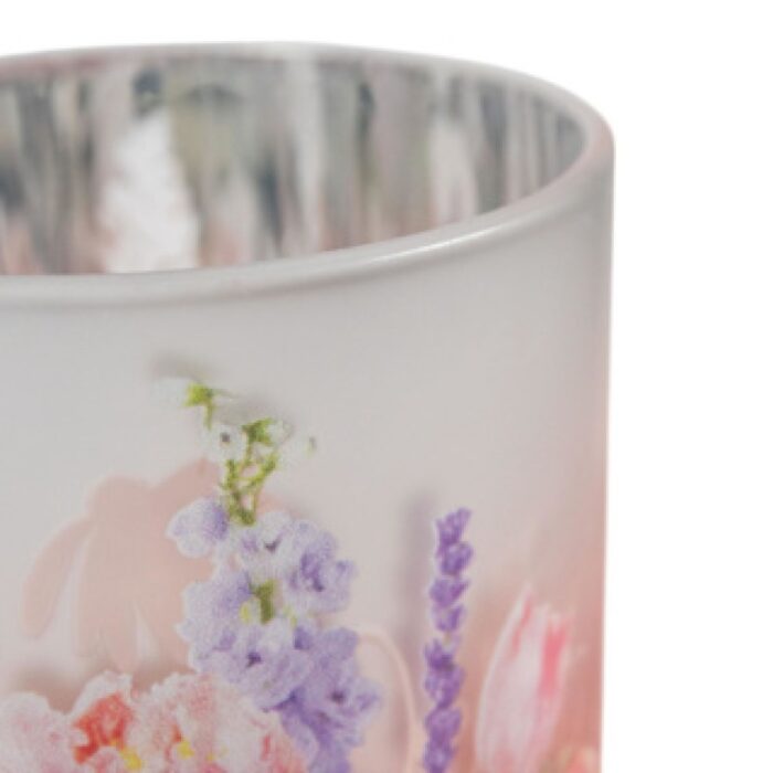 Theelichthouder bloemen boeket medium 12 cm - Afbeelding 2