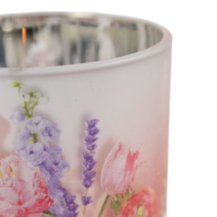 Theelichthouder bloemen boeket large 18 cm - Afbeelding 2