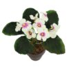 Kunstplant in pot Kaaps viooltje 16 cm 4 assorti (assortiment – willekeurige uitvoering)