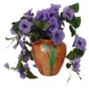Vaas Tulp oranje metaal 20x20x22cm