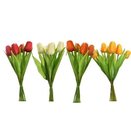 Tulp boeket 7 tulpen 35 cm assorti
