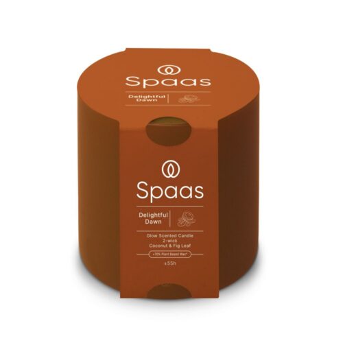 Spaas Glow Geurkaars 2-wiek 55u - Delightful Dawn