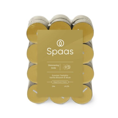 Spaas Geurtheelichten blokverpakking x24 4,5u - Shimmering Smile