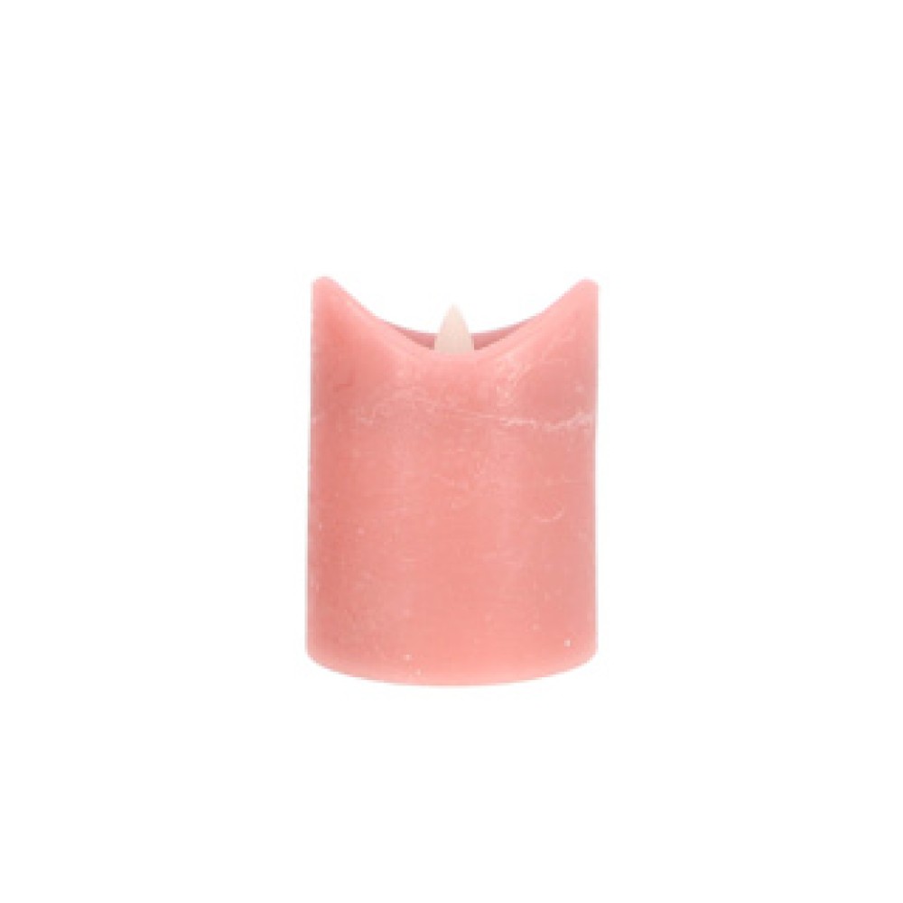 Daily home led kaars 7,5x10 cm roze - Afbeelding 2