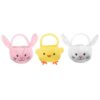 Mand pasen teddy 15 x 22cm 3 asst (assortiment – willekeurige uitvoering)