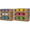 Citronella kaarsjes 3 in emmertje 6 assorti kleur 5 x 6,5 cm (assortiment – willekeurige uitvoering)