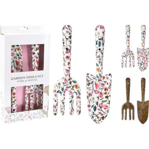 Tuingereedschap set 2 assorti print