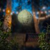 Solar lantaarn pe steady groen