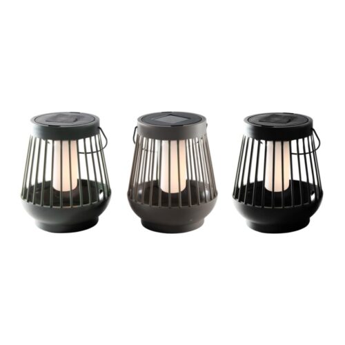 Lantaarn lines vlam 13cmx15cm solar 3 assorti (assortiment – willekeurige uitvoering)